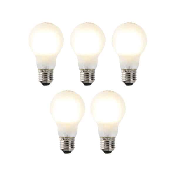 LUEDD Set mit 5 dimmbaren LED-Glühlampen E27 A60 7W 806 lm 2700K