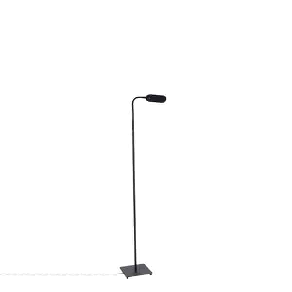 QAZQA Moderne Stehlampe schwarz inkl. LED 4-stufig dimmbar - Botot