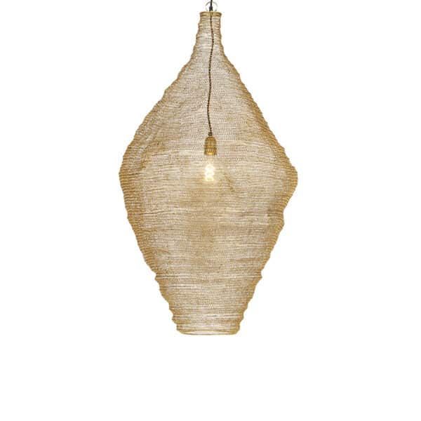 QAZQA Orientalische Hängelampe Gold 60 cm - Nidum L.