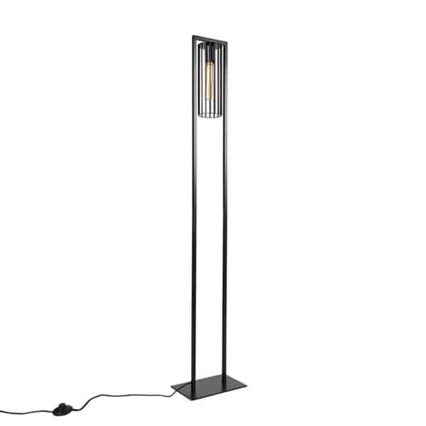 QAZQA Moderne Stehlampe schwarz - Balenco Wazo