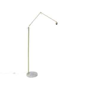 QAZQA Moderne Stehlampe gold verstellbar - Editor