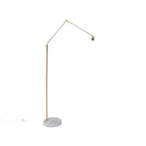 QAZQA Moderne Stehlampe gold verstellbar - Editor