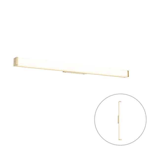 QAZQA Badezimmer Wandleuchte Messing 92 cm inkl. LED IP44 - Cascada