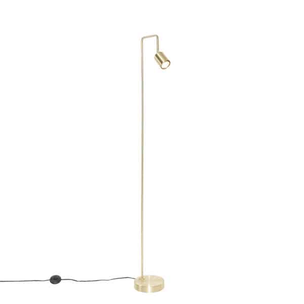 QAZQA Moderne Stehlampe Messing verstellbar - Java