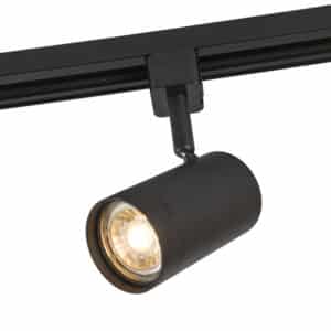 QAZQA Smart Rail Spot schwarz 1-phasig inkl. Wifi GU10 - Jeana