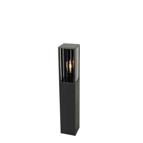 QAZQA Moderne stehende Außenleuchte schwarz 80 cm IP44 - Dijon