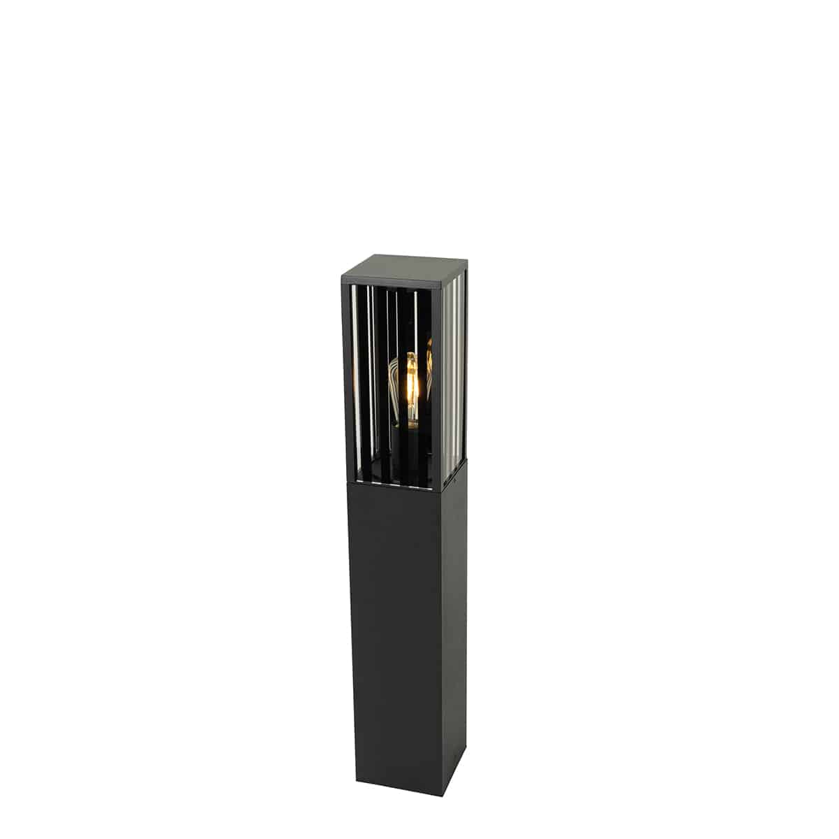 QAZQA Moderne Stehende Au enleuchte Schwarz 80 Cm IP44 Dijon Online 