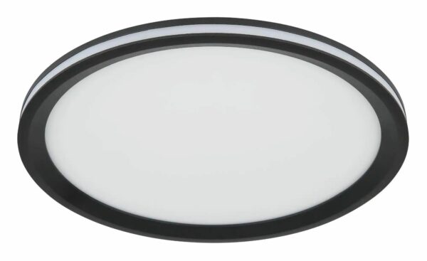 Deckenleuchte ¦ schwarz ¦ Maße (cm): B: 30 H: 5 T: 30