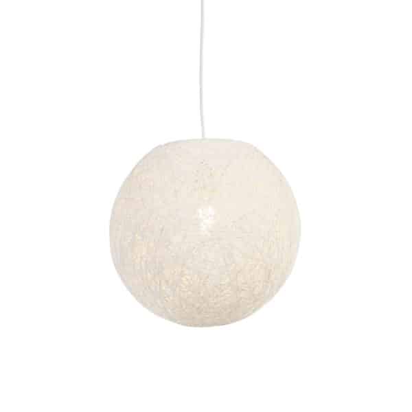 QAZQA Country Hängelampe weiß 35 cm - Corda