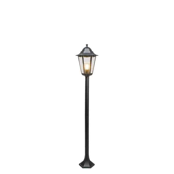 QAZQA Klassische stehende Außenleuchte schwarz 125 cm IP44 - New Orleans