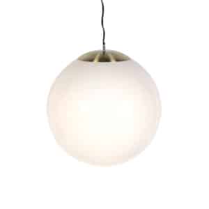 QAZQA Skandinavische Hängelampe Opalglas 50 cm - Ball 50