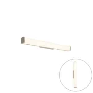 QAZQA Moderne Badezimmer Wandleuchte Stahl 62 cm IP44 - Cascada