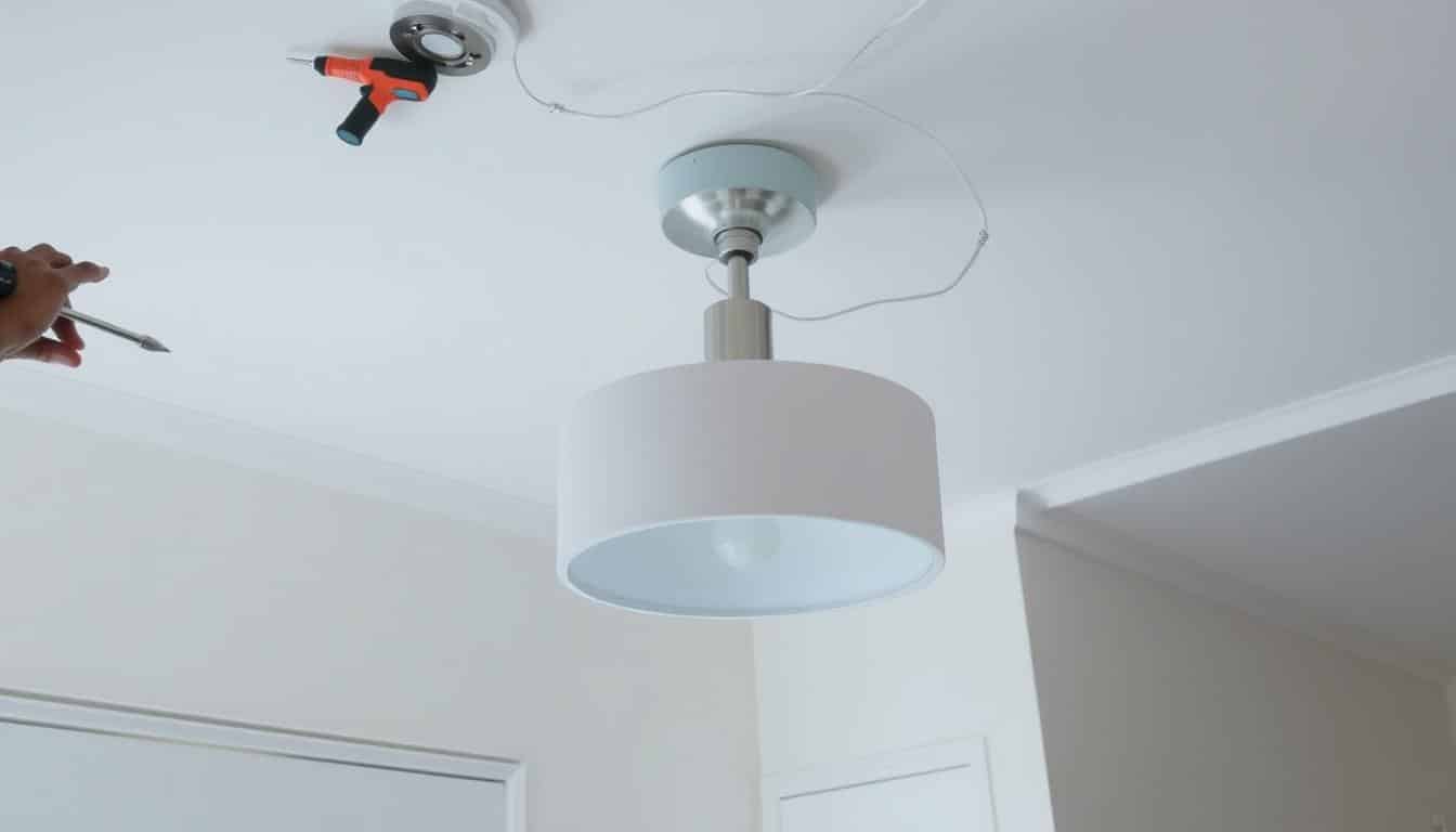 Wie schließt man eine DeckenLampe an?